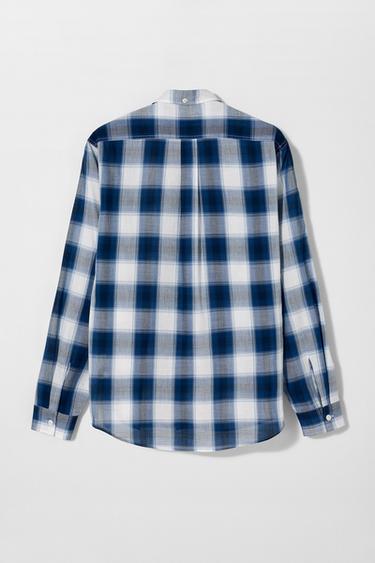 CHECK SHIRT BOBBY GILLESPIE X ZARA - Blue by Zara - Image 2