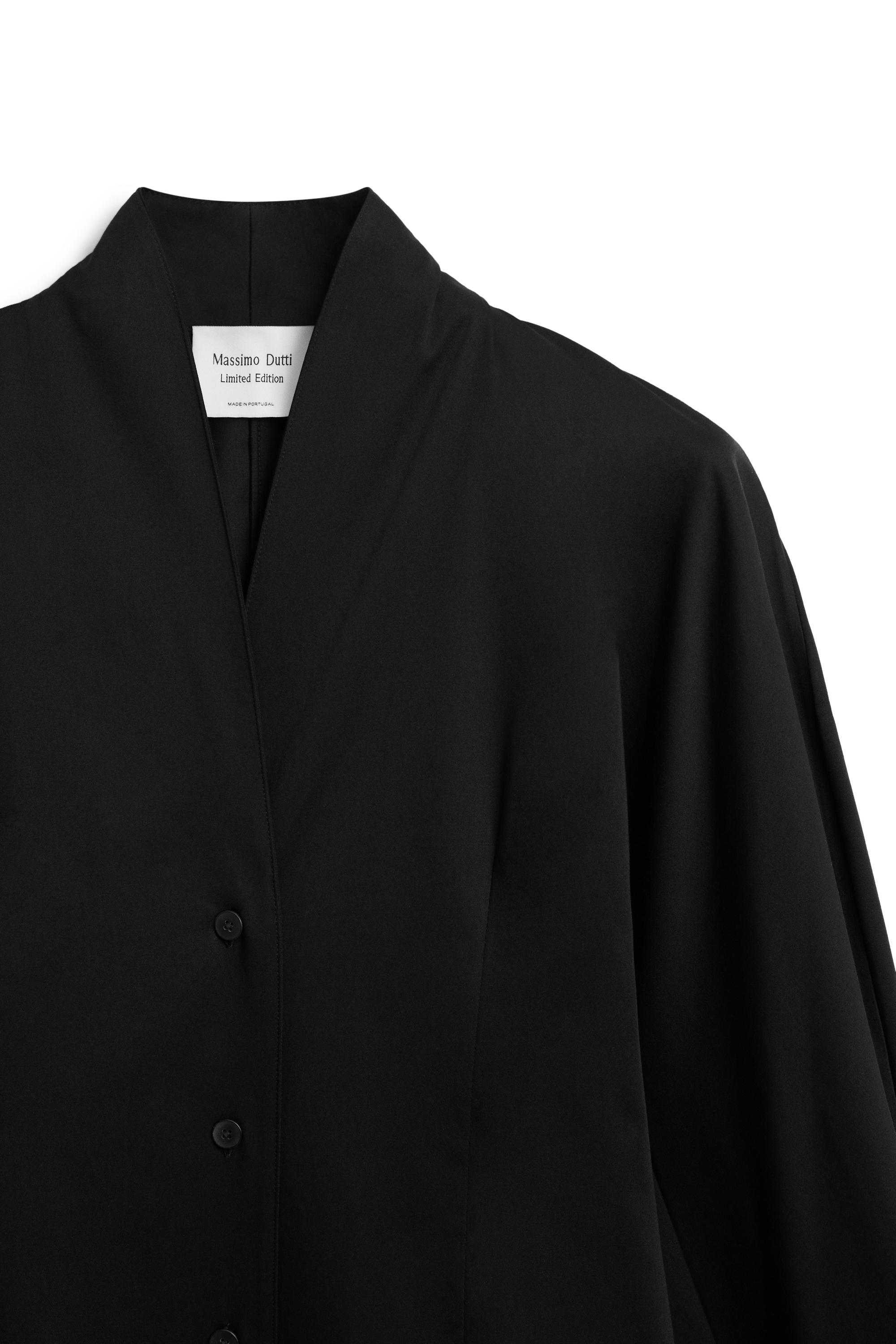 Poplin tuxedo-style collar shirt - LIMITED EDITION