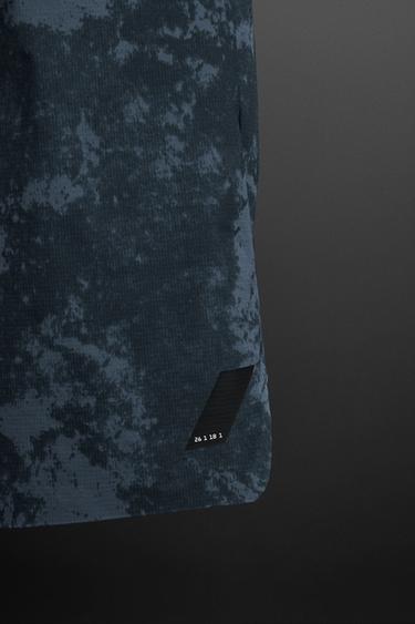 PRINTED TRAINING SHORTS - Blue by Zara - Image 8