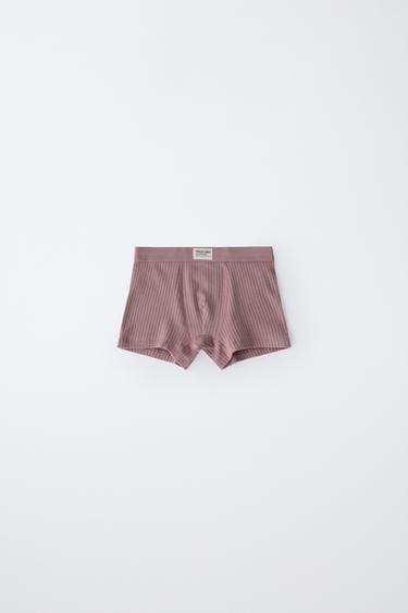 2-6 YEARS / 3-PACK OF RIBBED BOXERS WITH LABEL - Multicoloured by Zara - Image 2
