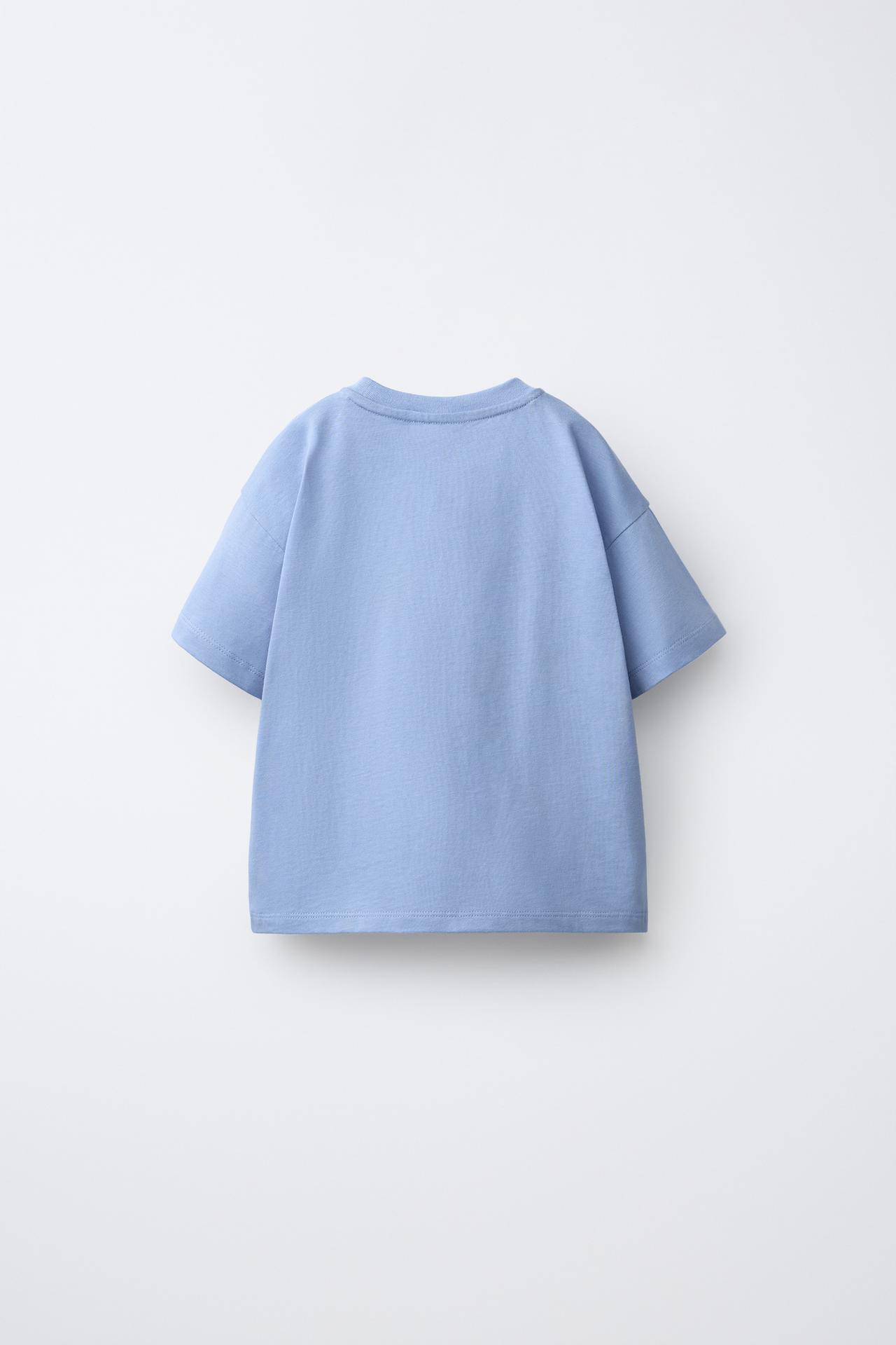 MICKEY MOUSE AND DONALD DUCK © DISNEY EMBROIDERED POCKET T-SHIRT — Blue