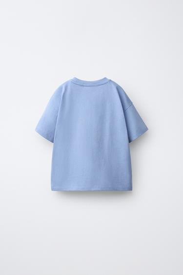MICKEY MOUSE AND DONALD DUCK © DISNEY EMBROIDERED POCKET T-SHIRT — Blue 2