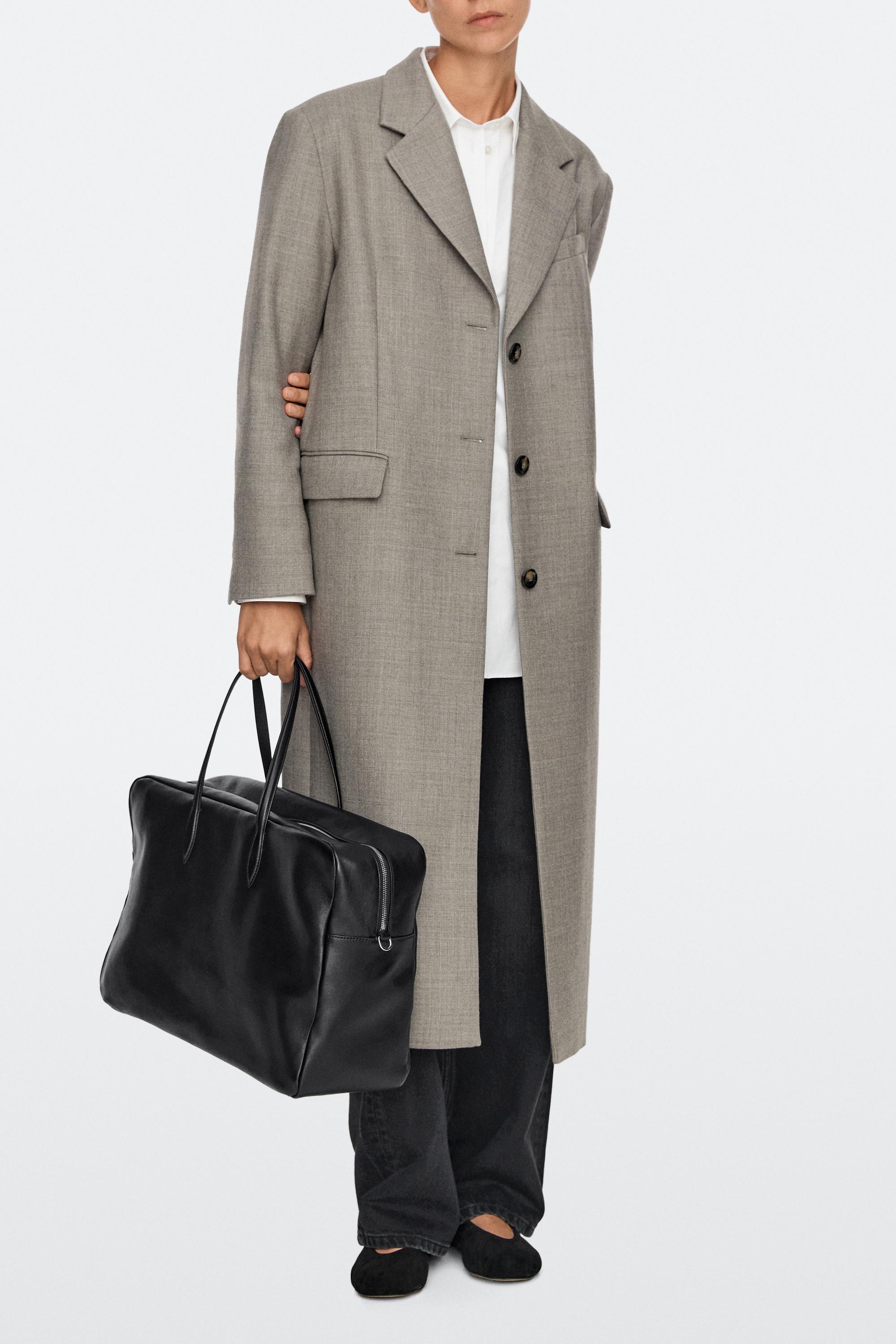XL duffle bag in Nappa leather - Black | ZARA Canada