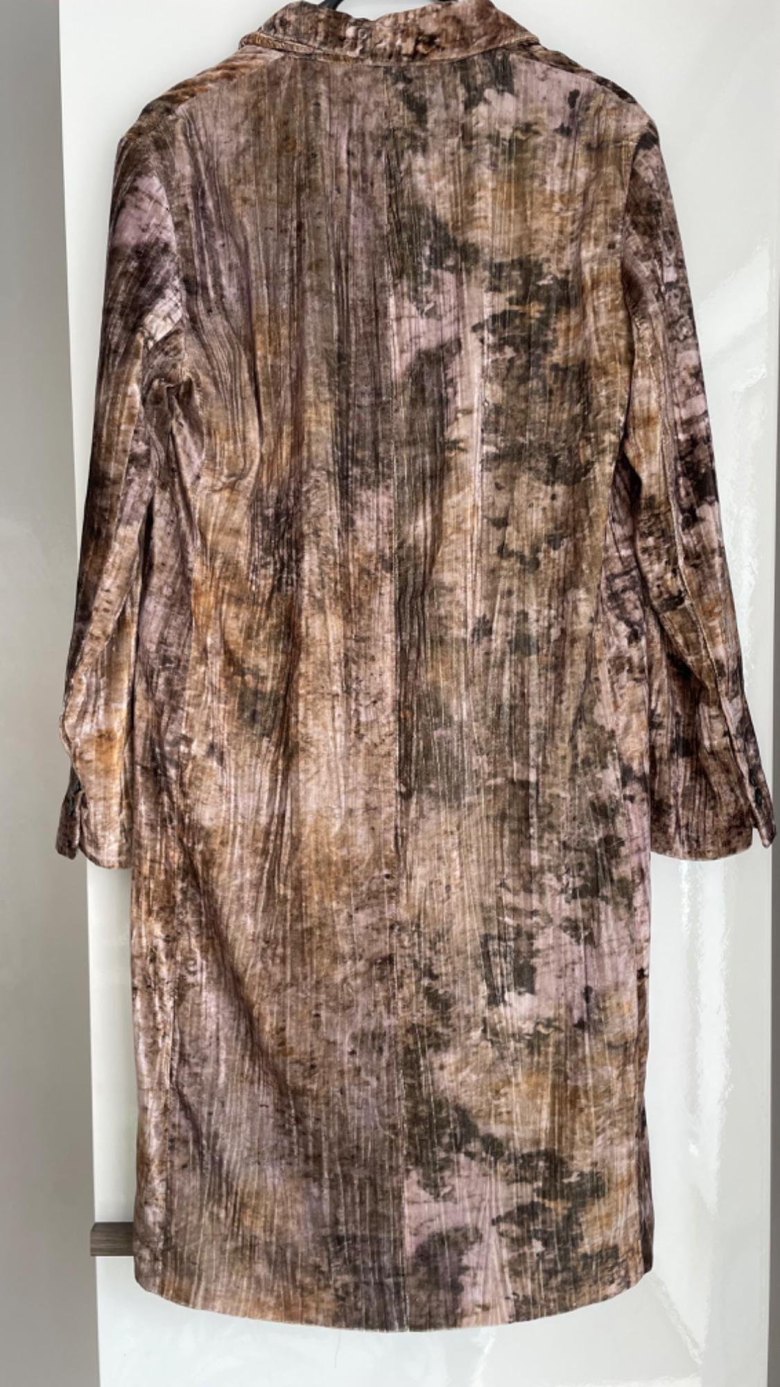 TIE-DYE VELVET COAT - Image 2
