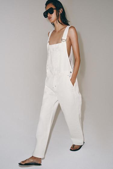 COMBINAISON EN DENIM ZW COLLECTION - Blanc de Zara - Image 6