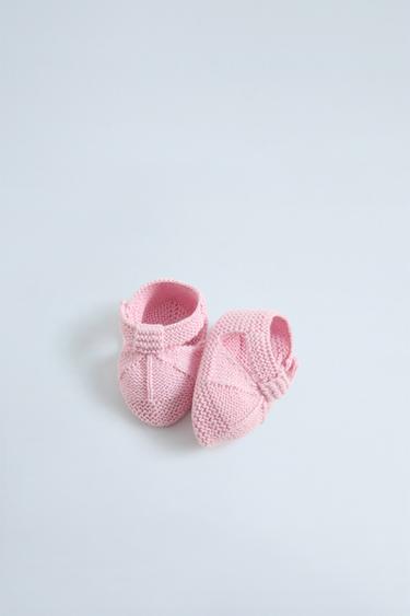Zara COTTON BOOTIES - Pink