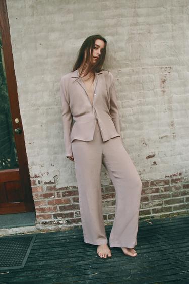 Zara Morlar - %100 VİSKOZ PANTOLON