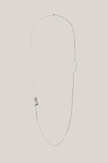 Collar largo multiposición cesta - LIMITED EDITION - Plata de Zara