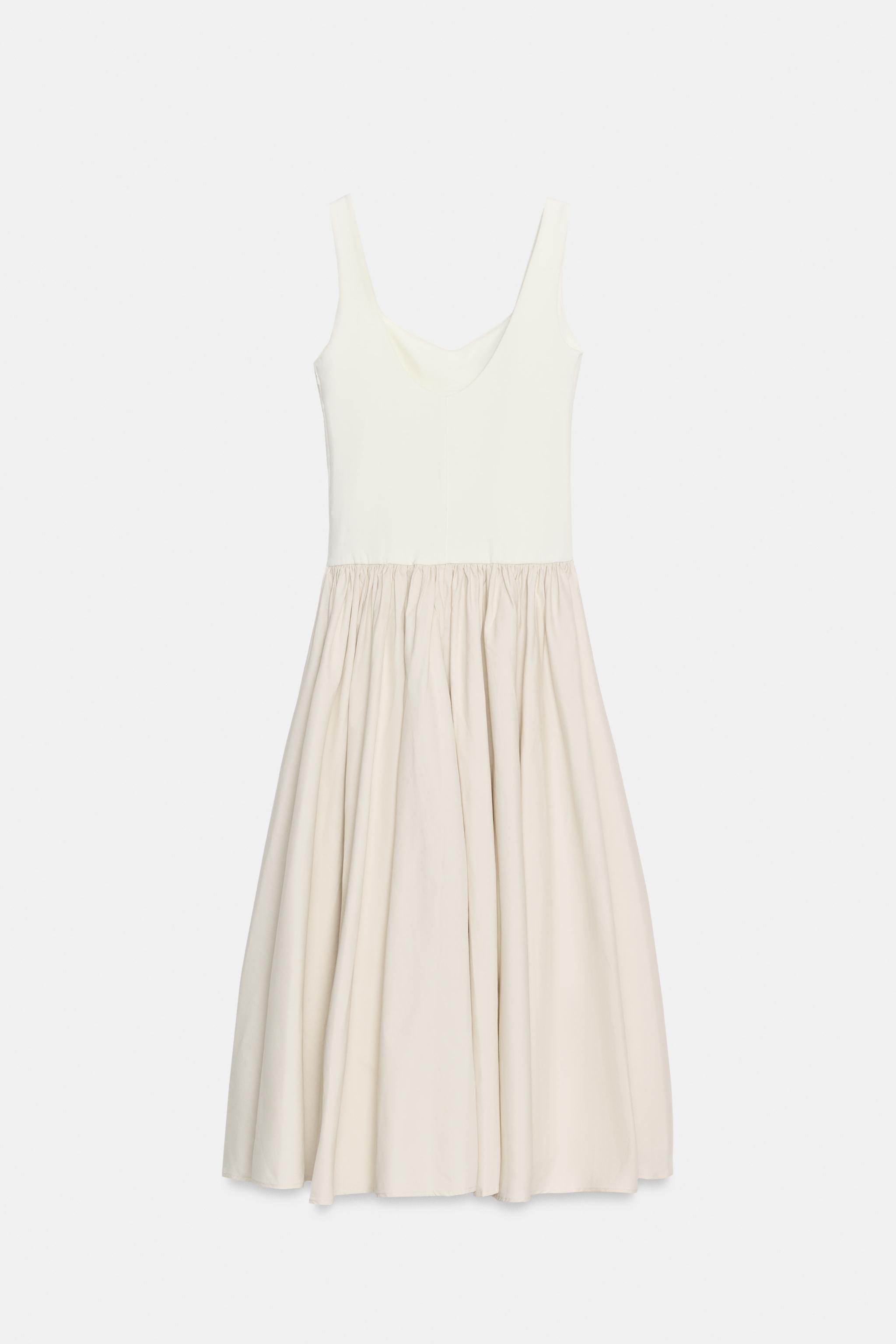 Женские платья Zara COMBINED MIDI DRESS — фото 6