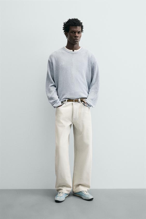 REGULAR FIT 100% LINEN JUMPER from Zara - $119