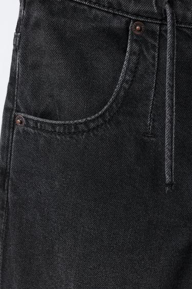 WIDE-LEG JEANS - Black by Zara - Image 3