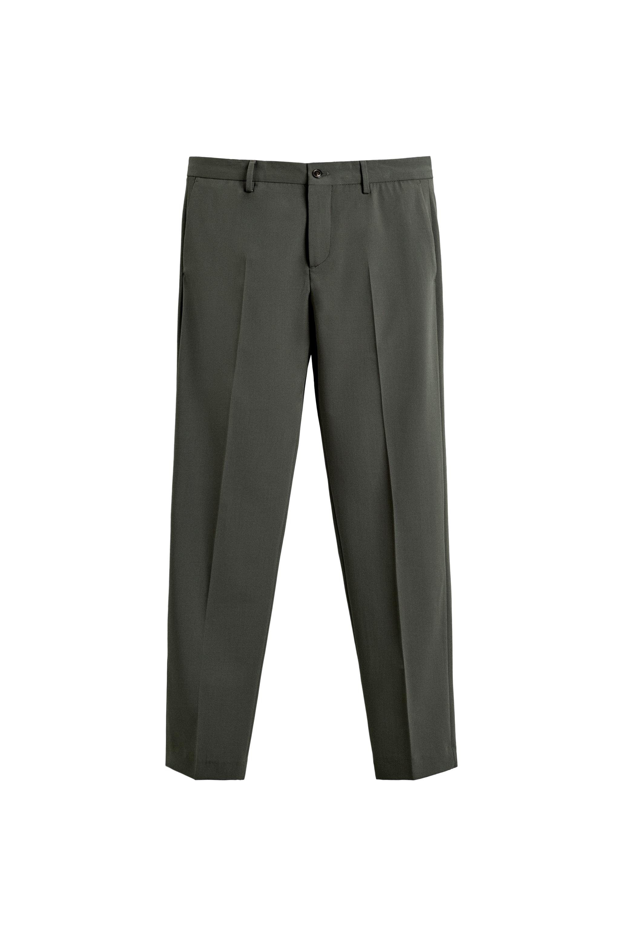STRETCH SUIT PANTS - Green | ZARA United States STRETCH SUIT PANTS - Green | ZARA United States