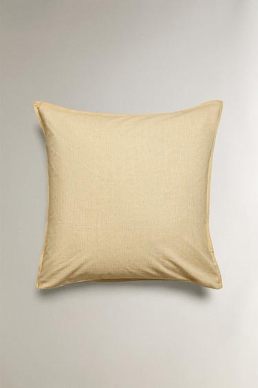 STRIPED PILLOWCASE - Yellow by Zara - Image 1