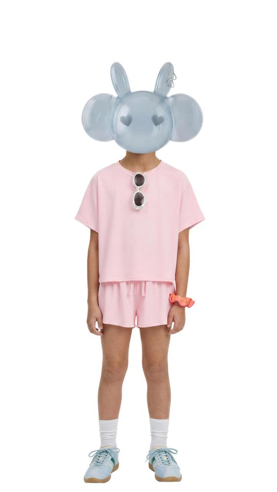 Zara SPORTY FLOWY MODAL T-SHIRT - Pink - Image 0