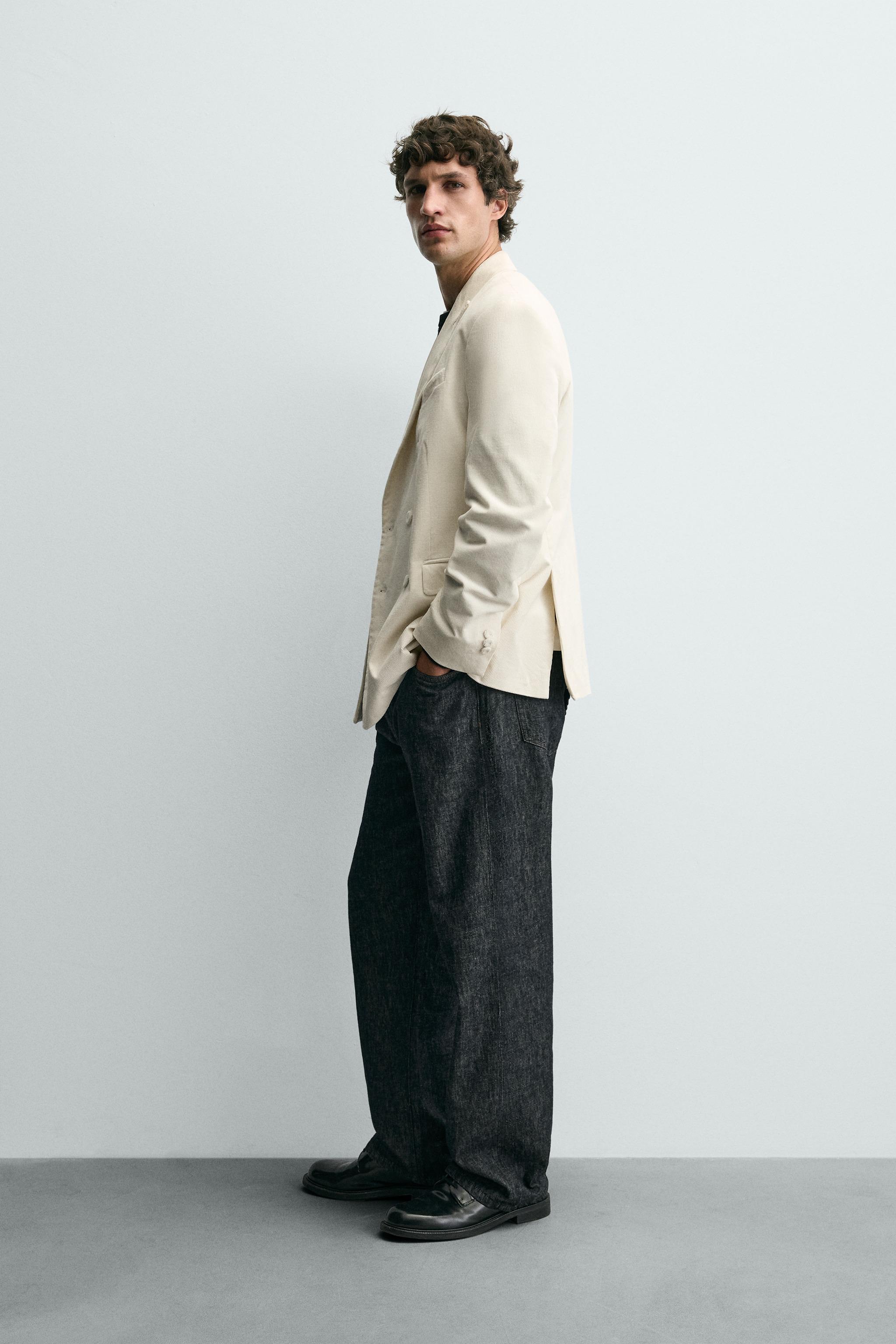 DOUBLE BREASTED CORDUROY BLAZER