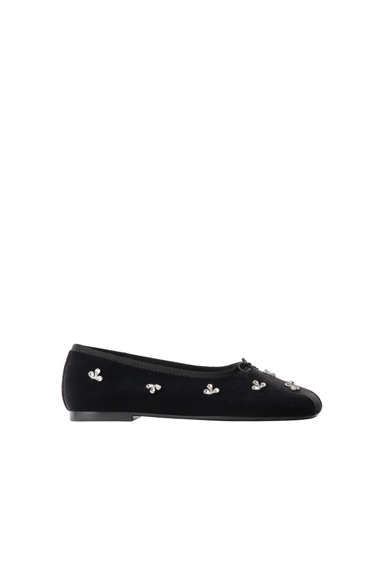 EMBELLISHED BALLERINA FLATS