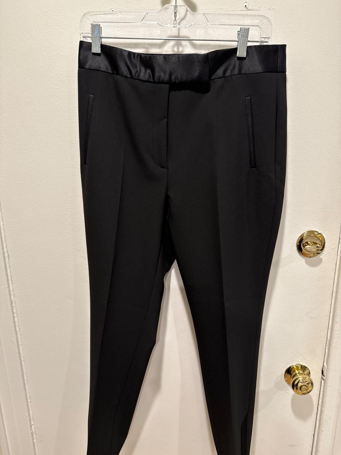 PANTALÓN CINTURA COMBINADA SATINADA