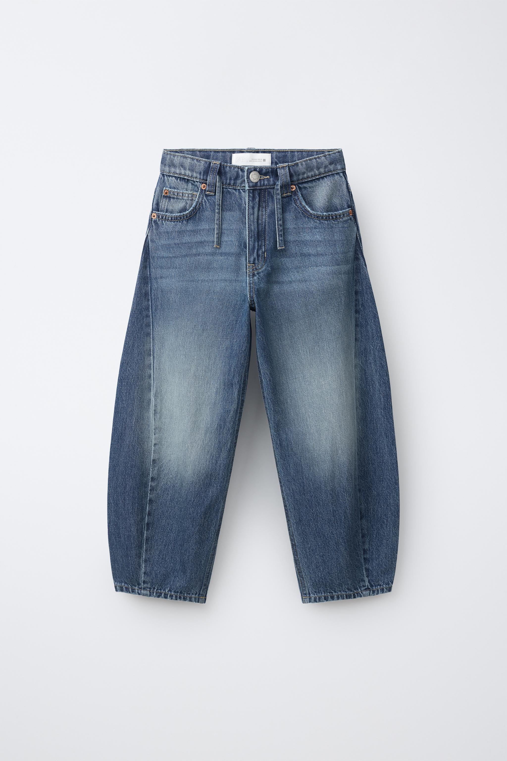 JEAN BARREL À CEINTURE ET LACETS