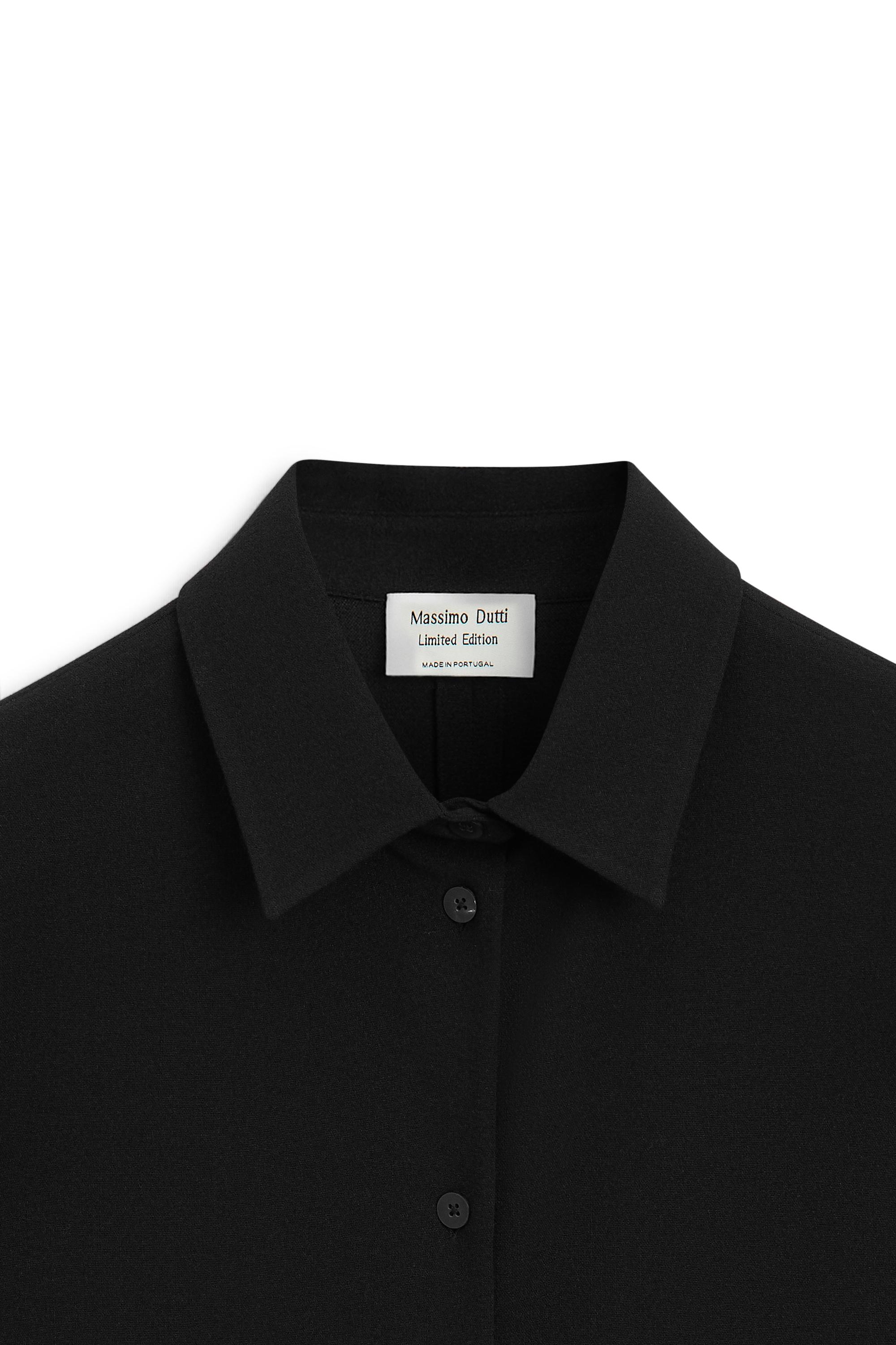 Stretch long wool blend shirt - LIMITED EDITION