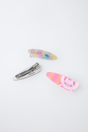 THREE-PACK OF LILO & STITCH © DISNEY STRIPED CLIPS - Pink by Zara - Image 1