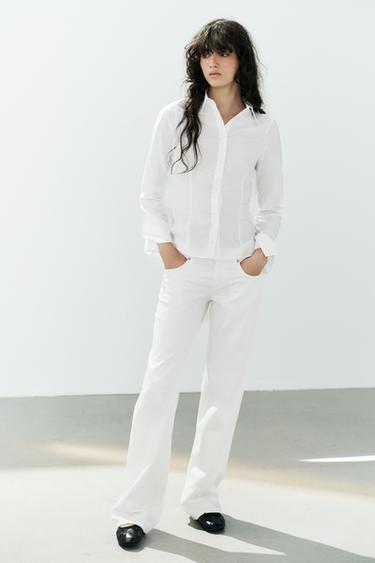 POPLIN SHIRT - White by Zara - Image 0