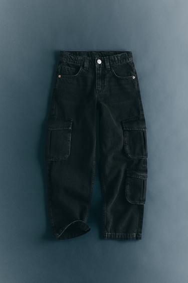 ДЖИНСЫ MULTICARGO — ЧЕРНЫЙ от Zara
