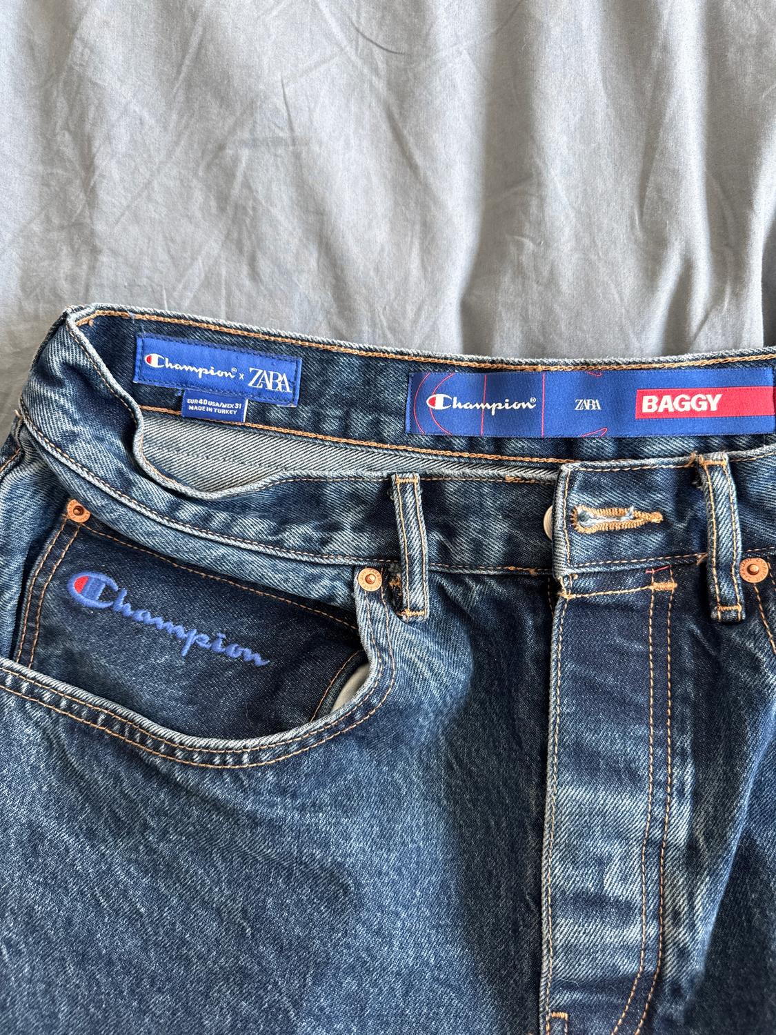 CHAMPION ® X ZARA BAGGY FIT JEANS - Image 2
