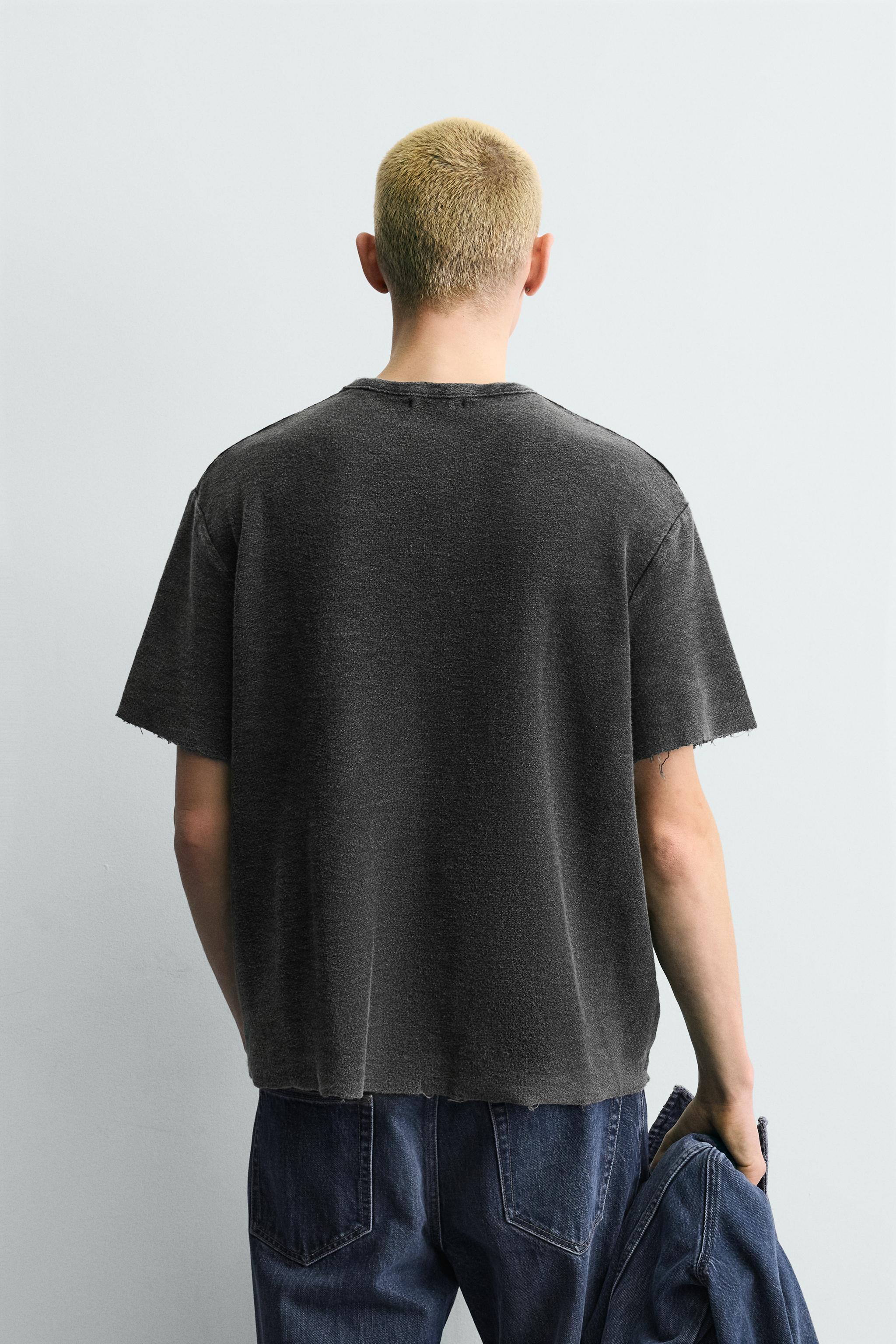 WASHED KNIT T-SHIRT