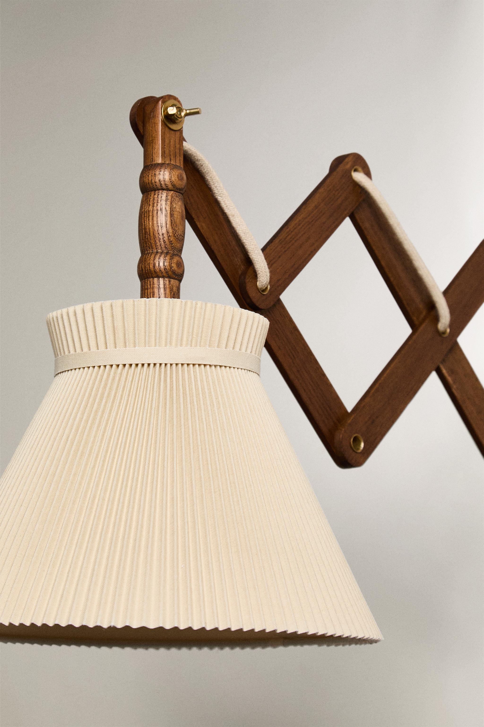Zara LAMP WOODEN WALL LIGHT — фото 3
