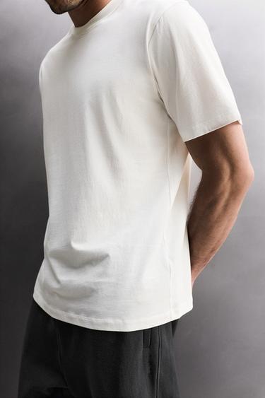 BASIC COTTON TRAINING T-SHIRT - White by Zara - Image 4