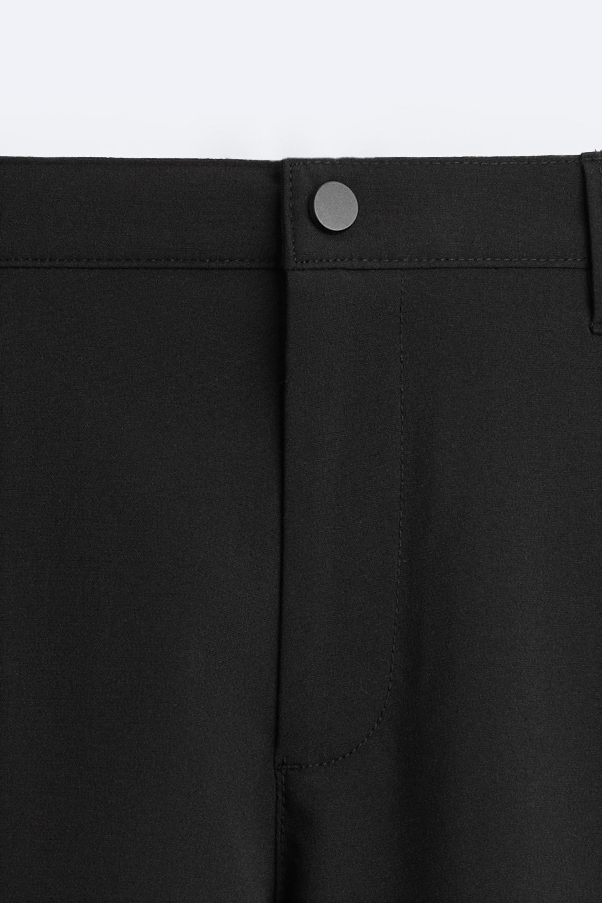 Zara, Pants, Zara Mens Stretch Black The Driver Pants Comfort Slim Size L  Nwt