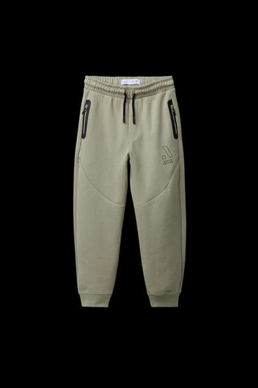 SPORTY JOGGING TROUSERS - Grey green by Zara - Image 0