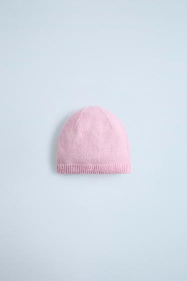 100% CASHMERE BEANIE - Pink by Zara