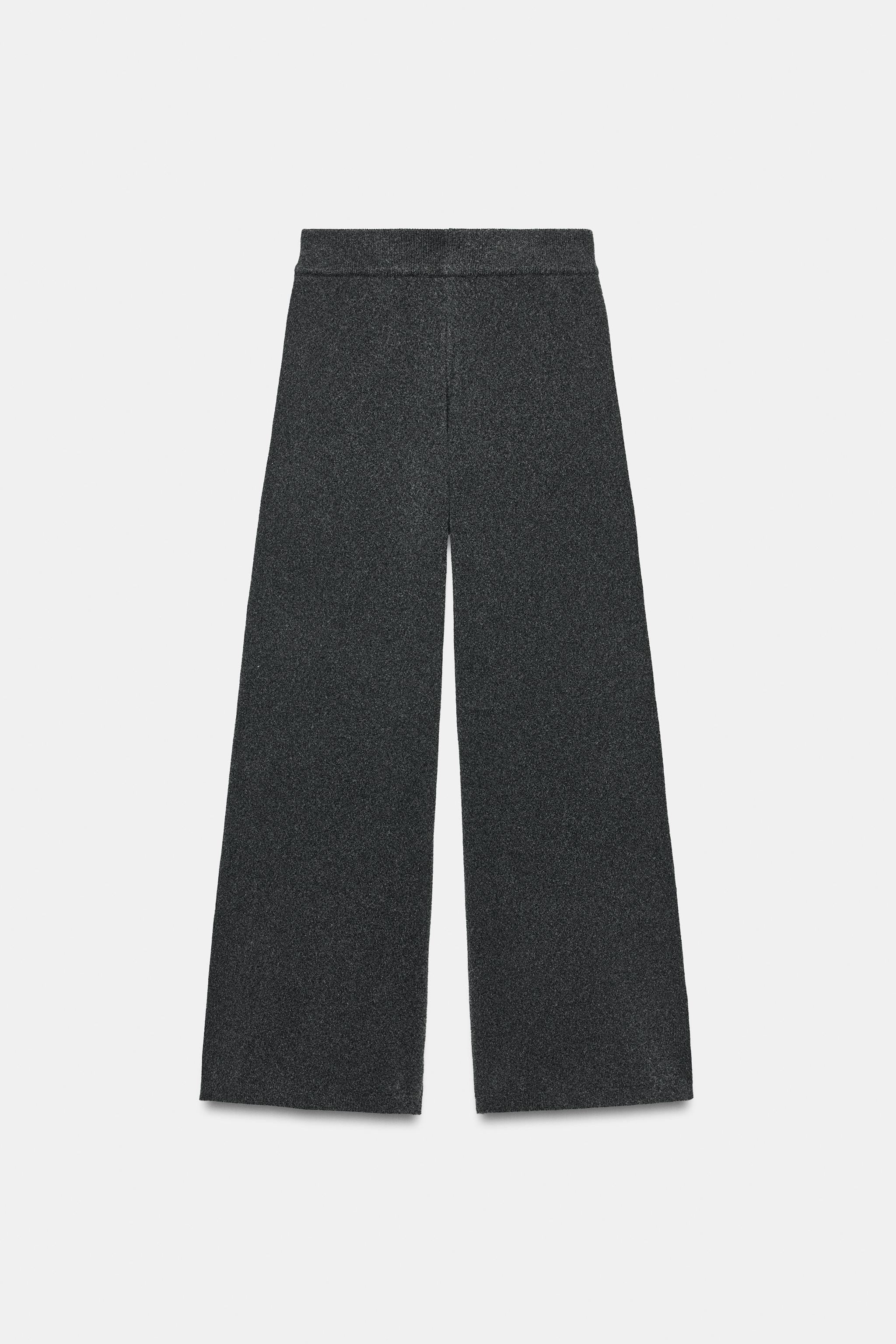 KNIT WIDE-LEG PANTS