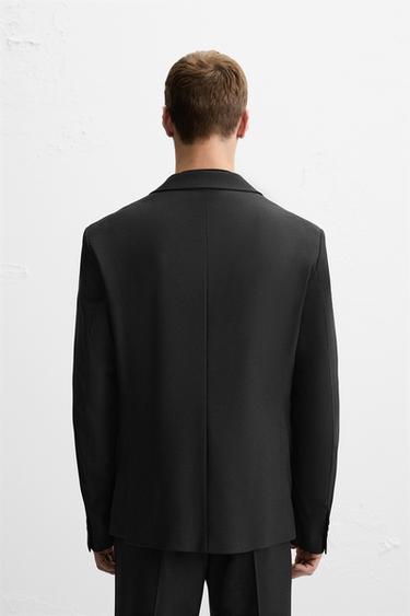 SLIM FIT SUIT BLAZER - Black by Zara - Image 2