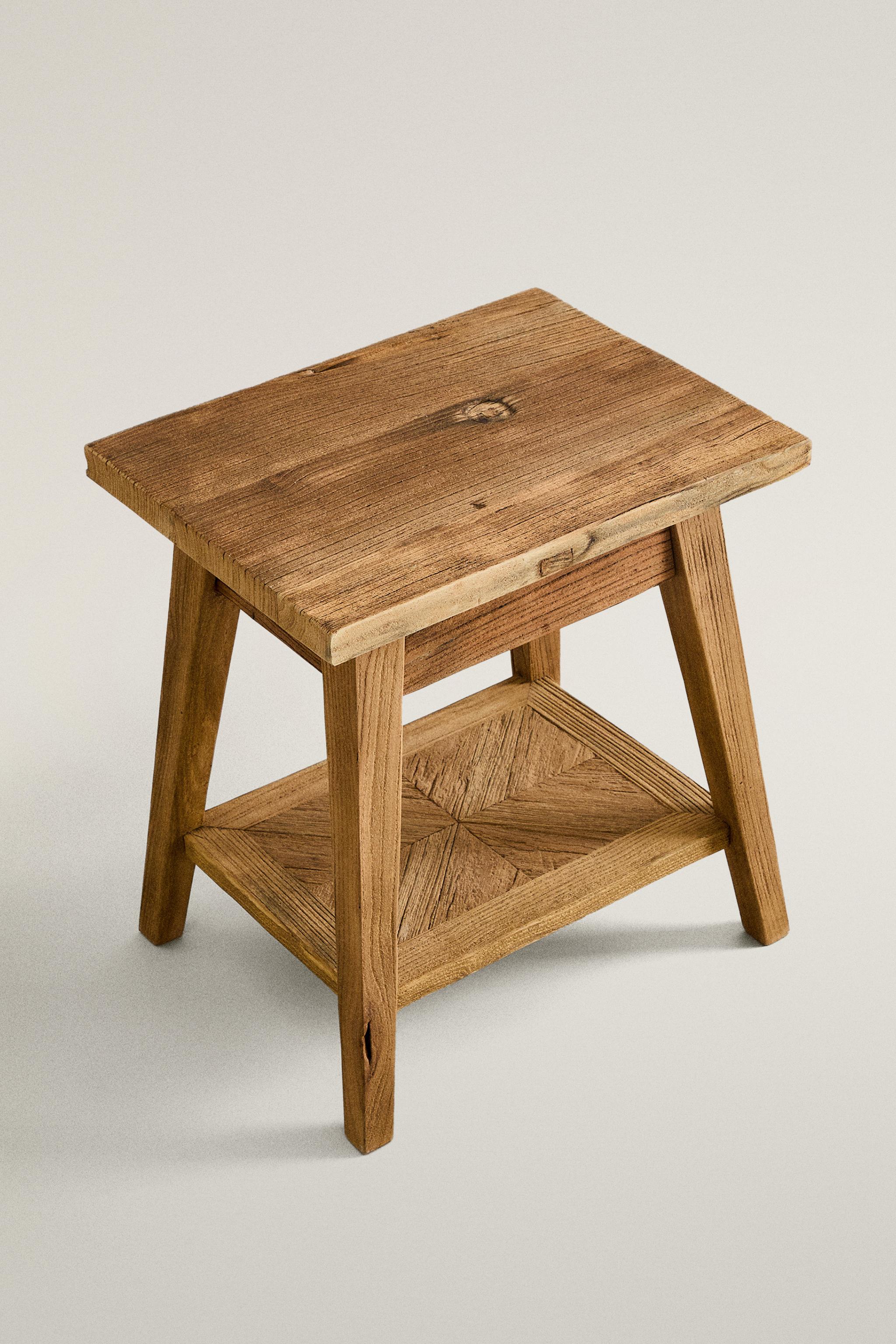 WOODEN BEDSIDE TABLE - Light beige | ZARA United States
