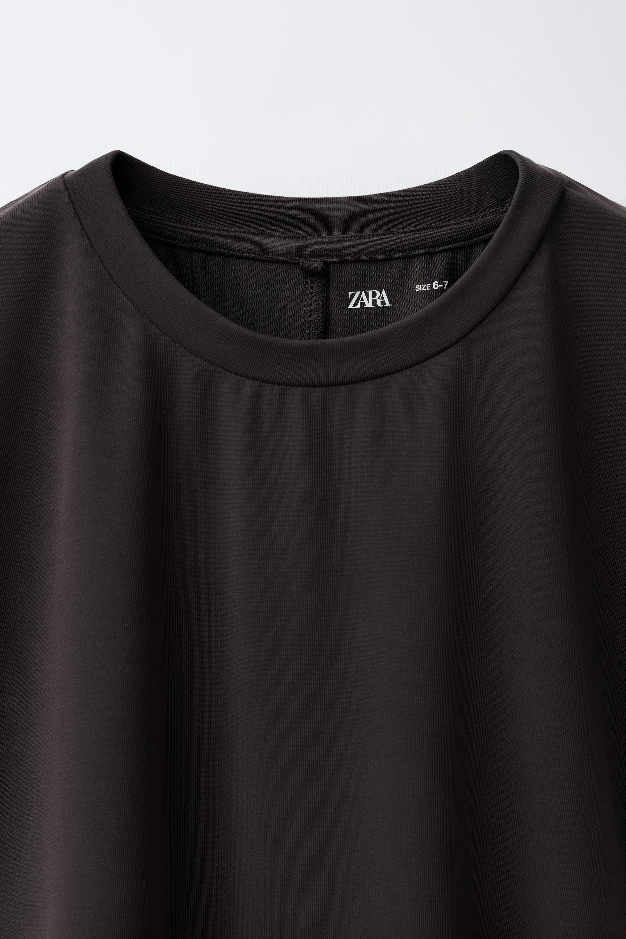 Детские футболки Zara SPORTY FLOWY MODAL T-SHIRT — фото 3