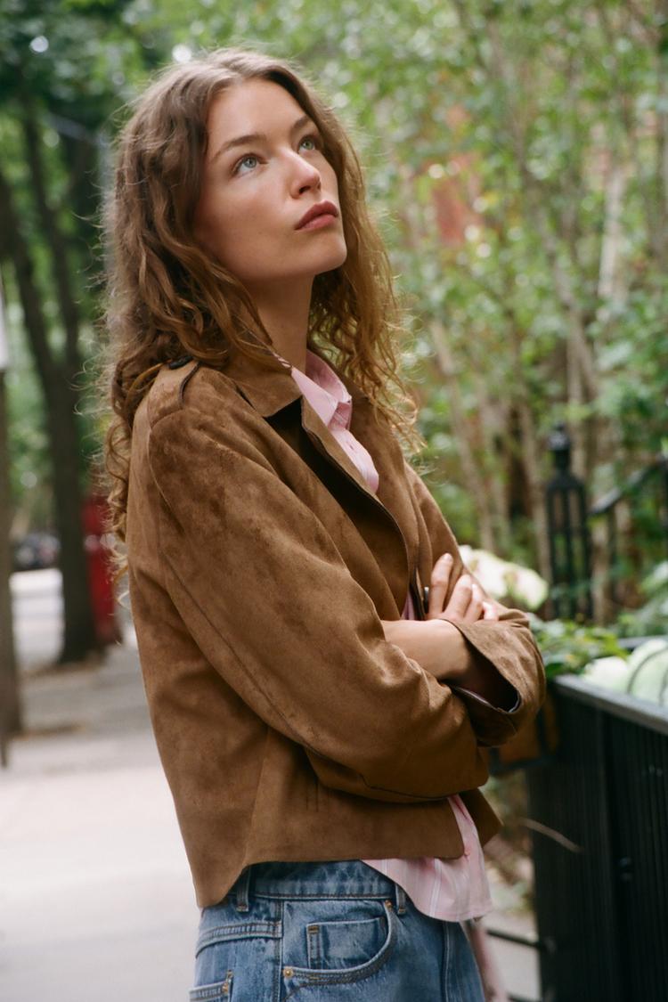 Chaqueta de ante sintético 2
