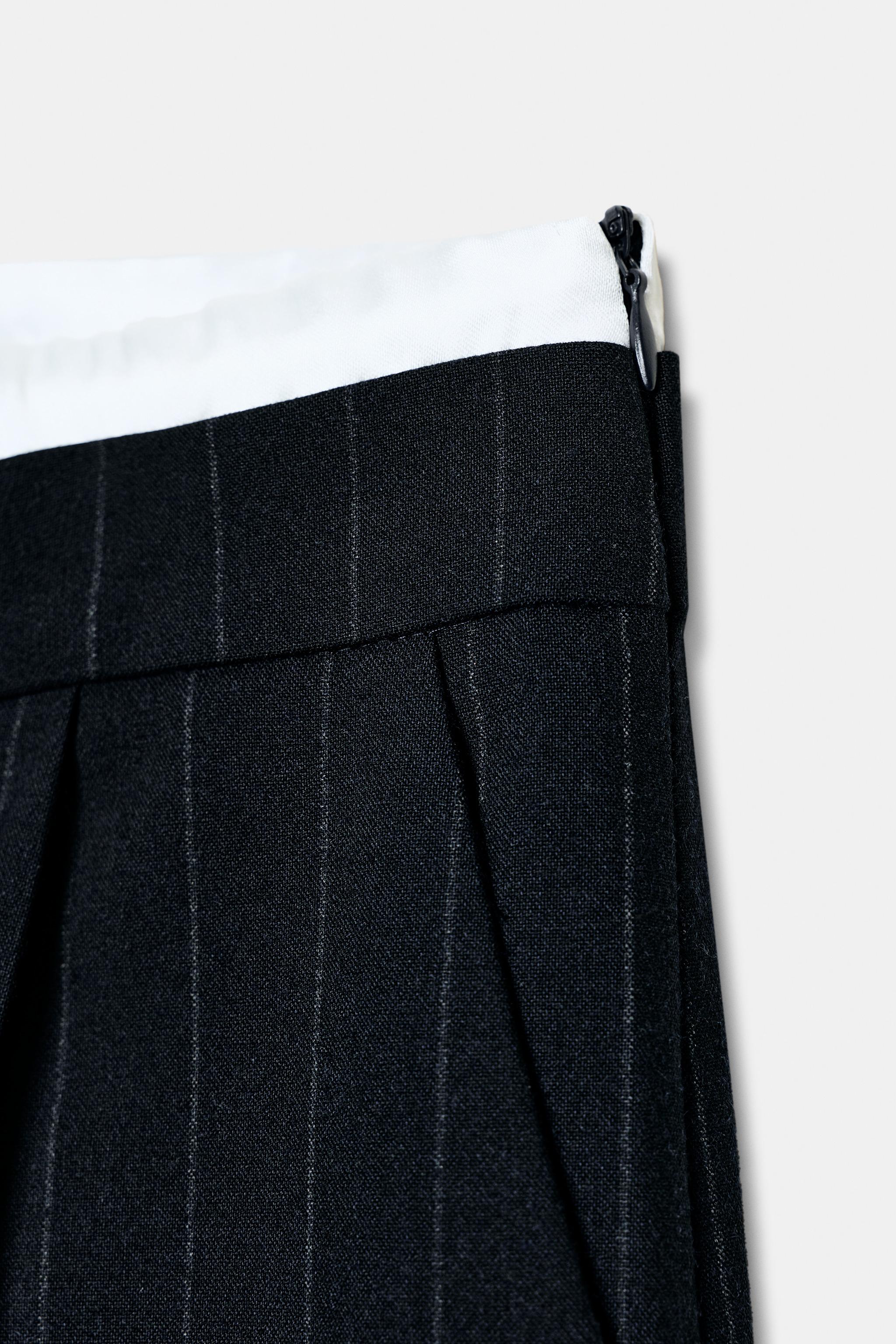 WIDE LEG PANTS WITH DOUBLE WAISTBAND