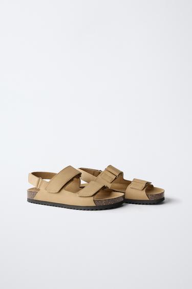 Zara STRAPPY SANDALS - Brown