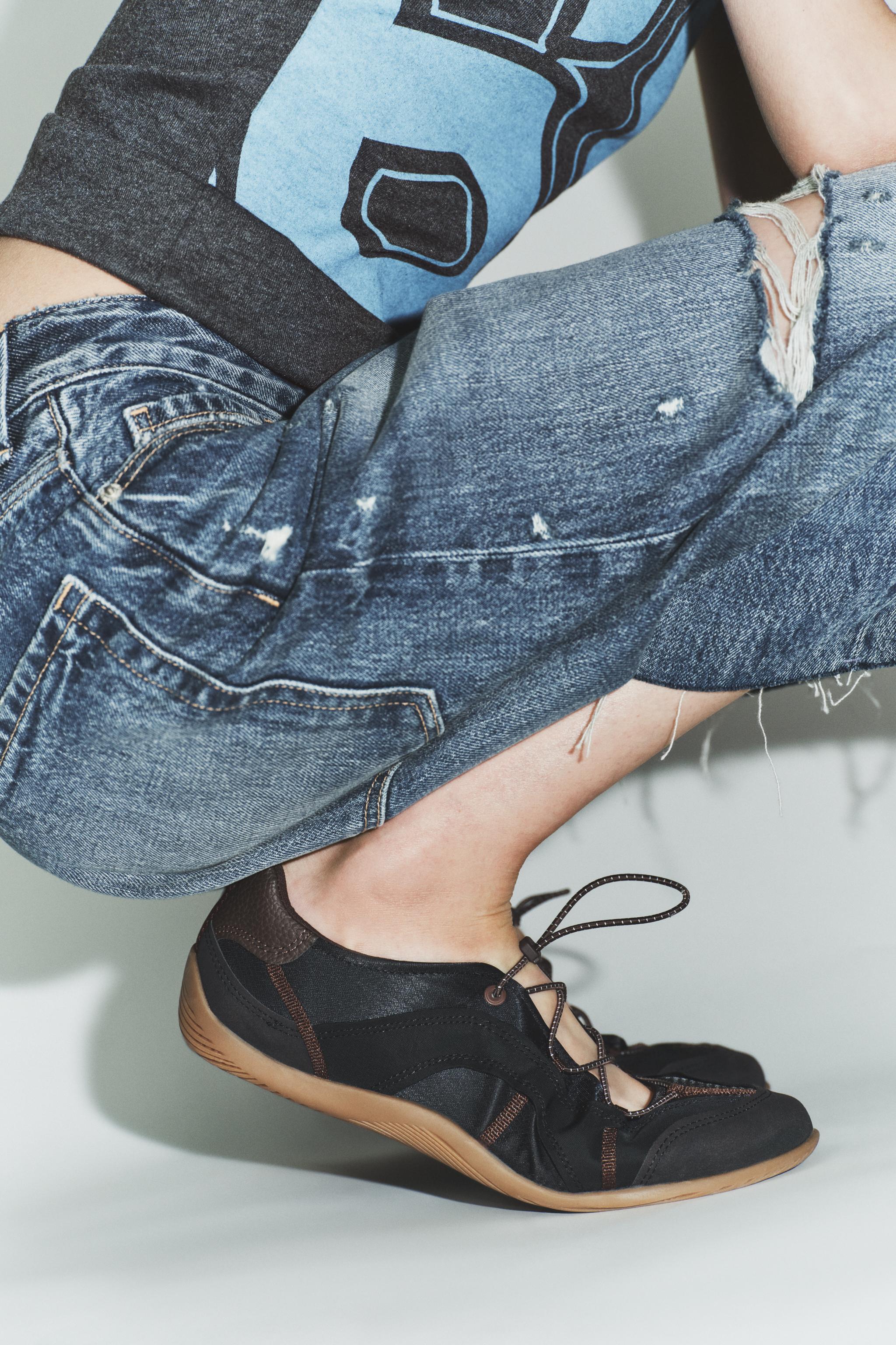 ELASTIC SPORTY BALLET FLATS