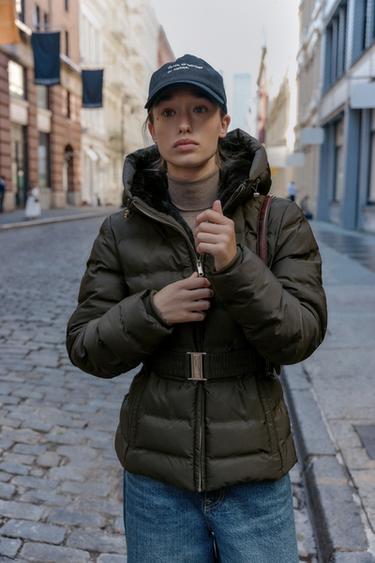 ANORAK PENDEK PAS BADAN WATER REPELLENT WINDPROOF - Khaki dari Zara