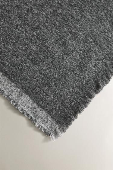 CASHMERE AND WOOL THROW - Grey by Zara - Image 2