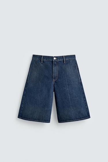 QUẦN JORTS BERMUDA DENIM HARRY LAMBERT FOR ZARA X DISNEY - Màu chàm từ Zara