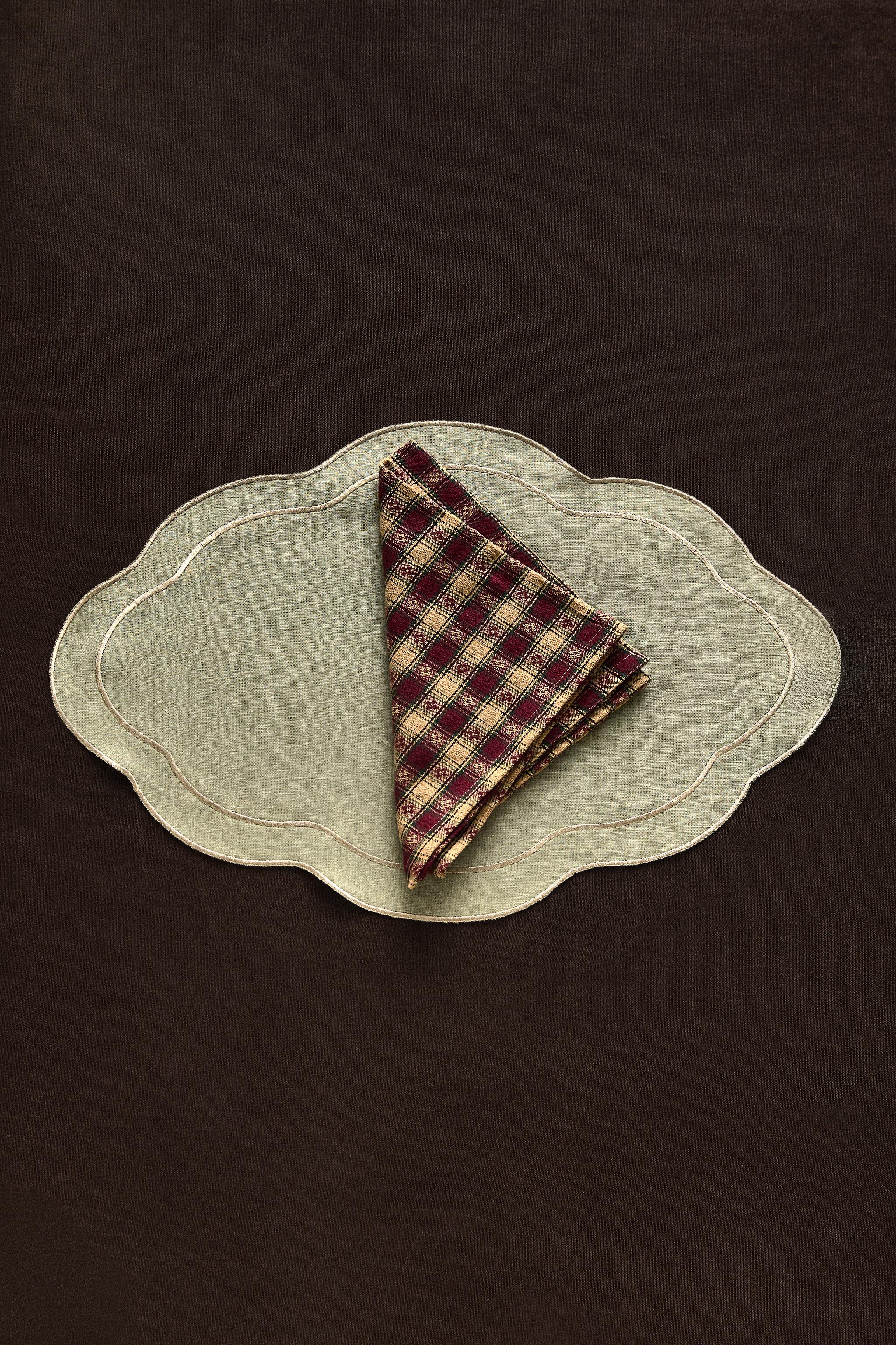 SET DE TABLE LIN BRODERIE NOËL