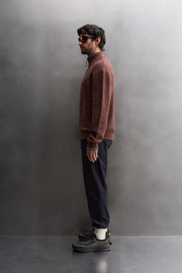 PULL BIMATIÈRE À COL ZIPPÉ - Tuile de Zara - Image 3