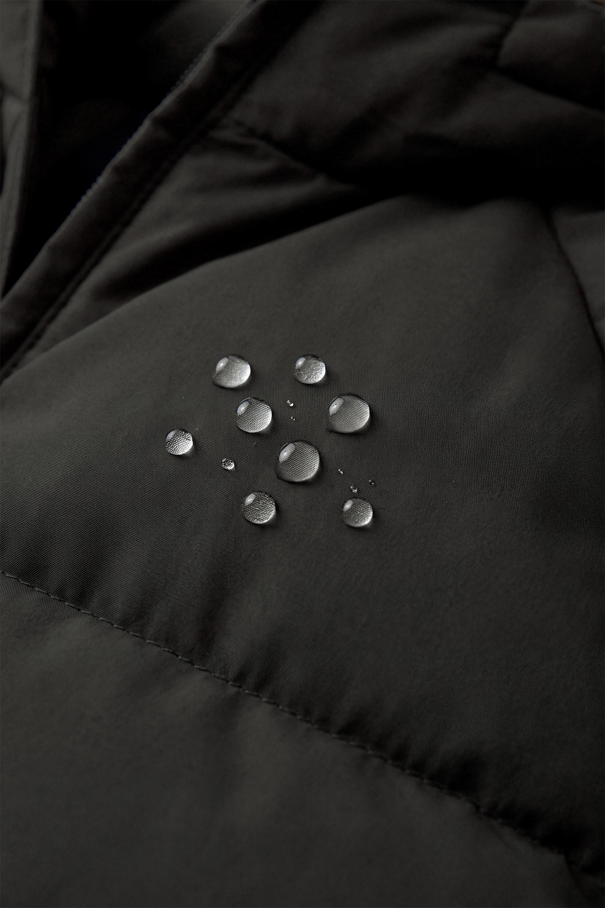 50/50 DOWN & FEATHER FAUX FUR HOODIE WATER-REPELLENT AND WINDPROOF PUFFER JACKET