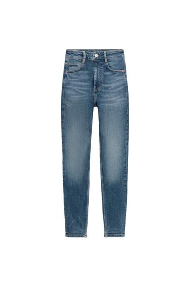 JEANS TRF SKINNY TIRO ALTO - Azul de Zara