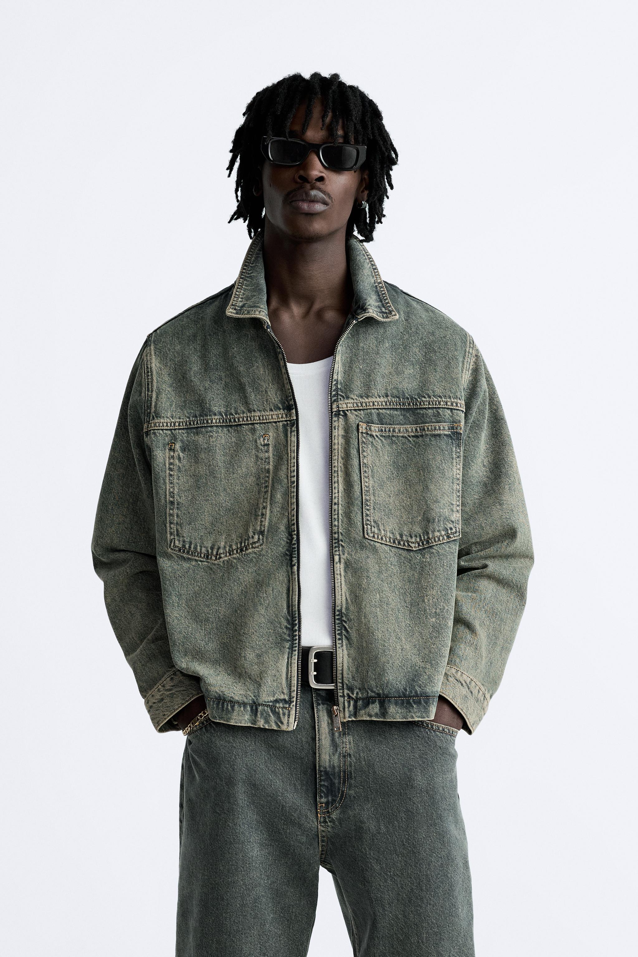 Zara cheap denim parka