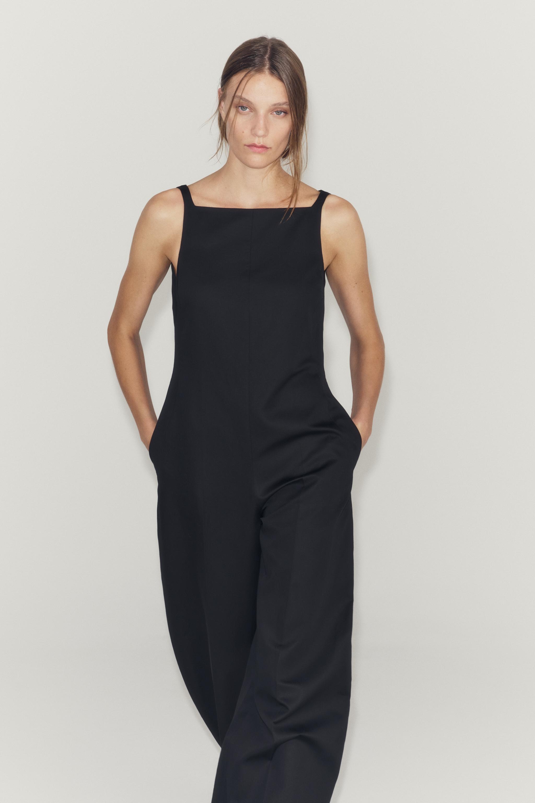 Zara ZW COLLECTION DRAPED BACK JUMPSUIT — фото 2